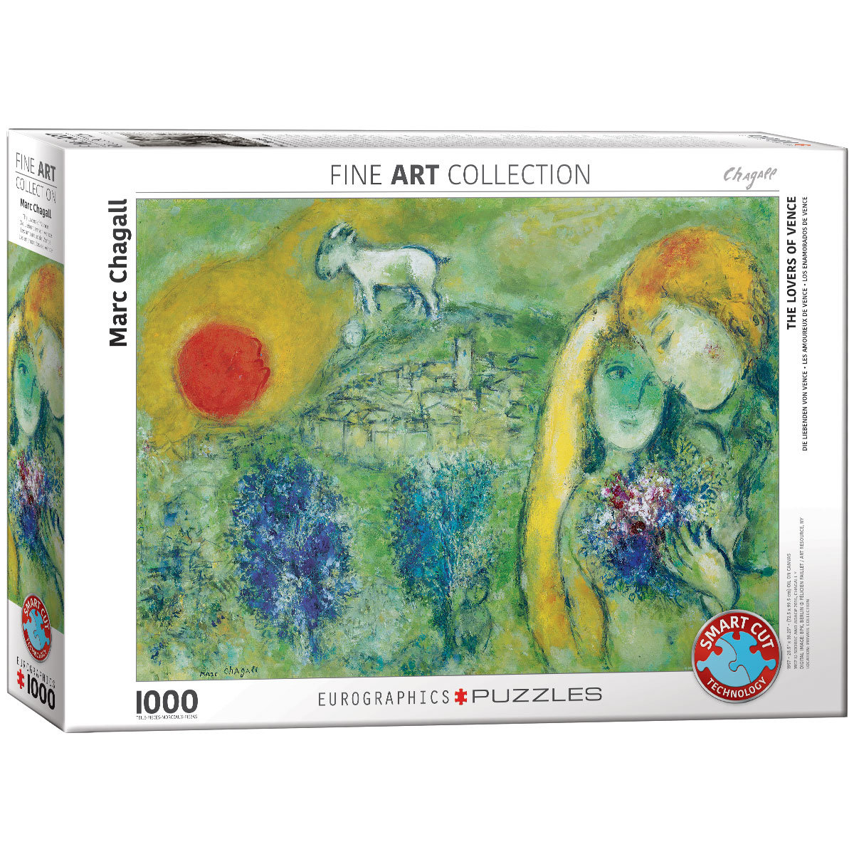 Eurographics Puzzle 1000 elementów. Kochankowie w Wenecji, Marc Chagall