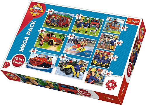 Trefl Puzzle Strażak Sam Zestaw 10w1 90356 90356