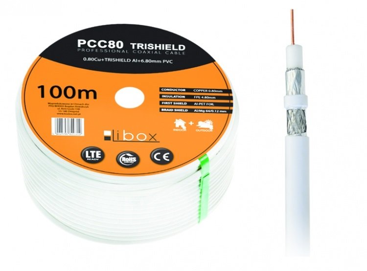 Libox Kabel Kabel coaxial, NS50/100m PCC80