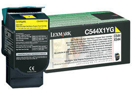 Toner LEXMARK C544X1YG, żółty, 4000 str.