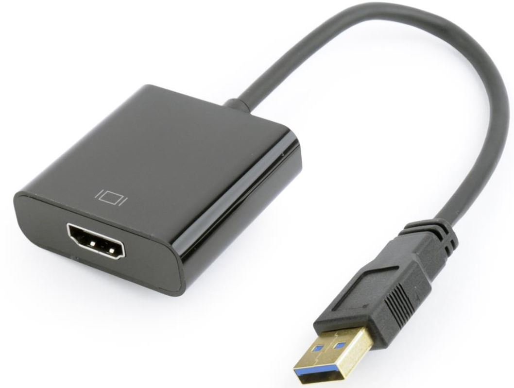 Gembird Adapter USB 3.0/HDMI-A 19pin/żeński A-USB3-HDMI-02
