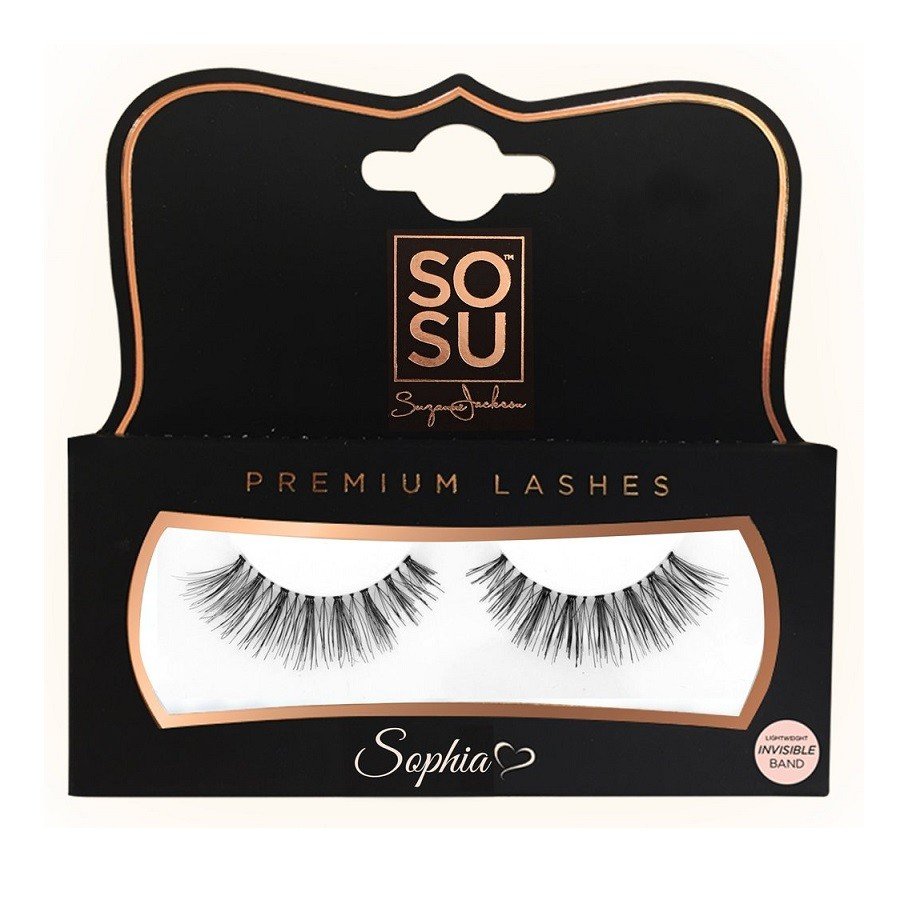 Sosu PREMIUM LASHES - Sztuczne rzęsy na pasku - SOPHIA SOSSP1NA-01-01-01