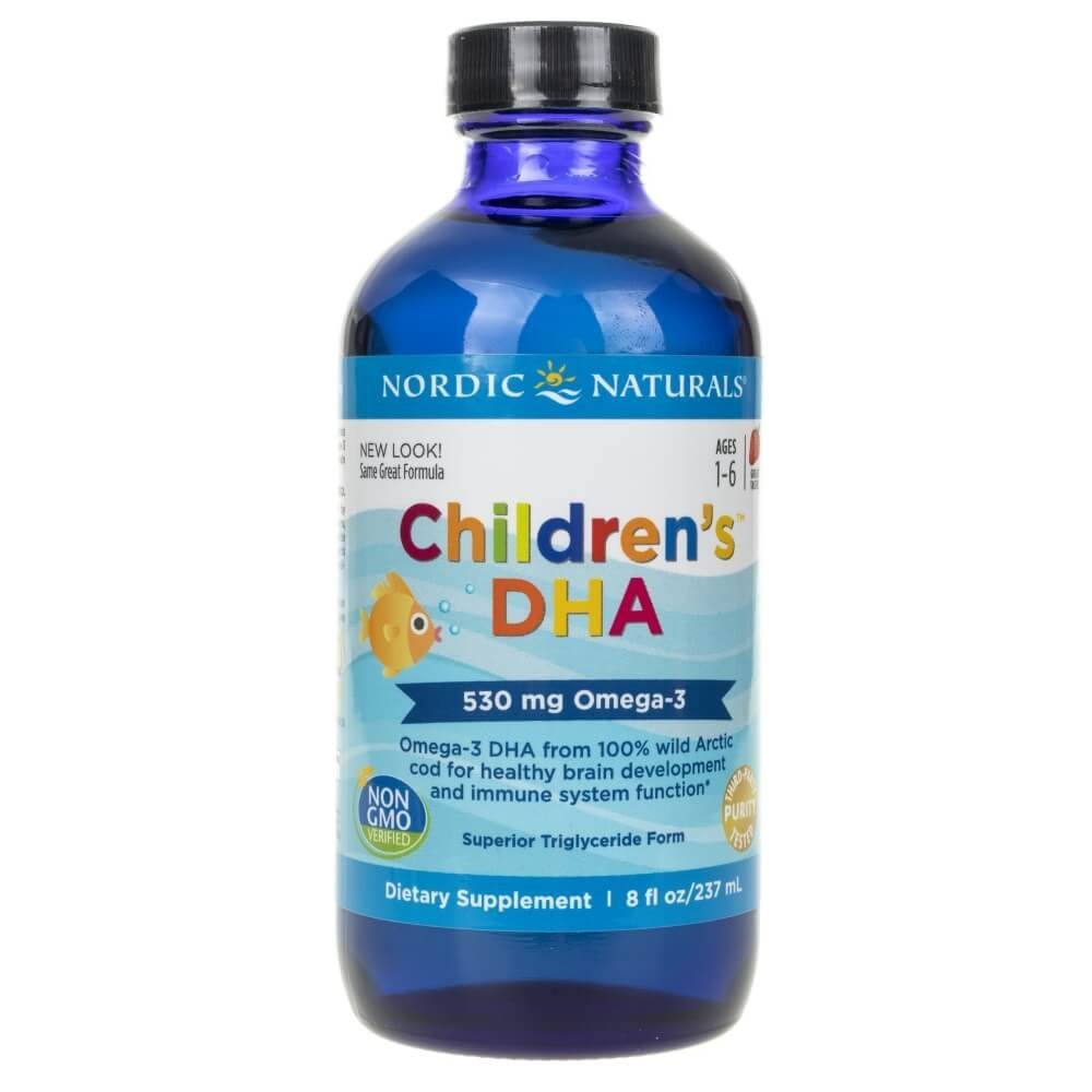 Omega Pharma NORDIC NATURALS Nordic Naturals Childrens DHA 3 525mg dla dzieci 1+ smak truskawkowy 237 ml 1125068