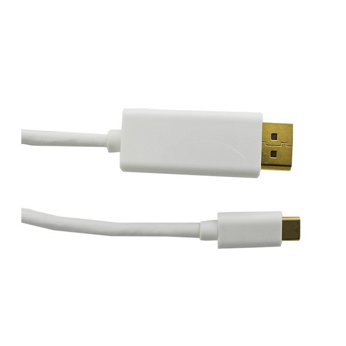 Qoltec Kabel DisplayPort Alternate mode | USB 3.1 typC męski DisplayPort męski | 4Kx2K | 2m (50413)