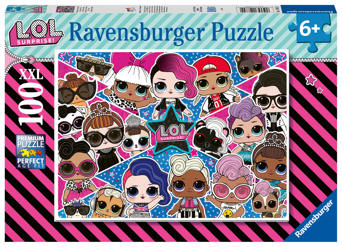 Ravensburger Puzzle 100el XXL LOL SURPRISE! 128822