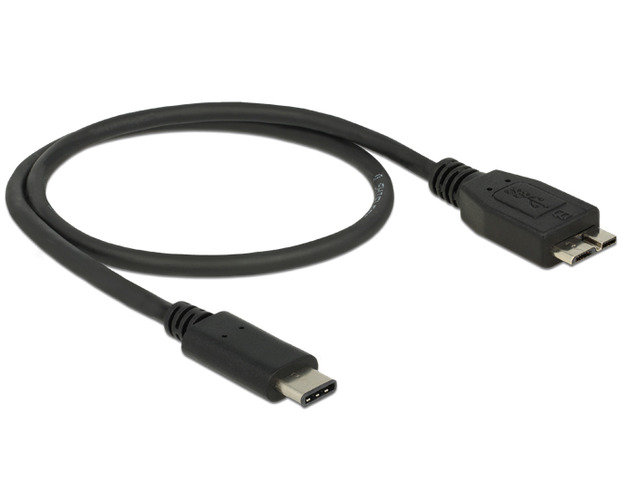 Delock 0.5m USB3.1 C - MicroUSB3.1 B kabel USB 83676