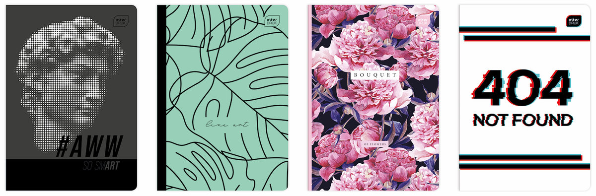 Inter-druk Zeszyt A5 60 kartek w linie Mat+UV FSC Mix Credit