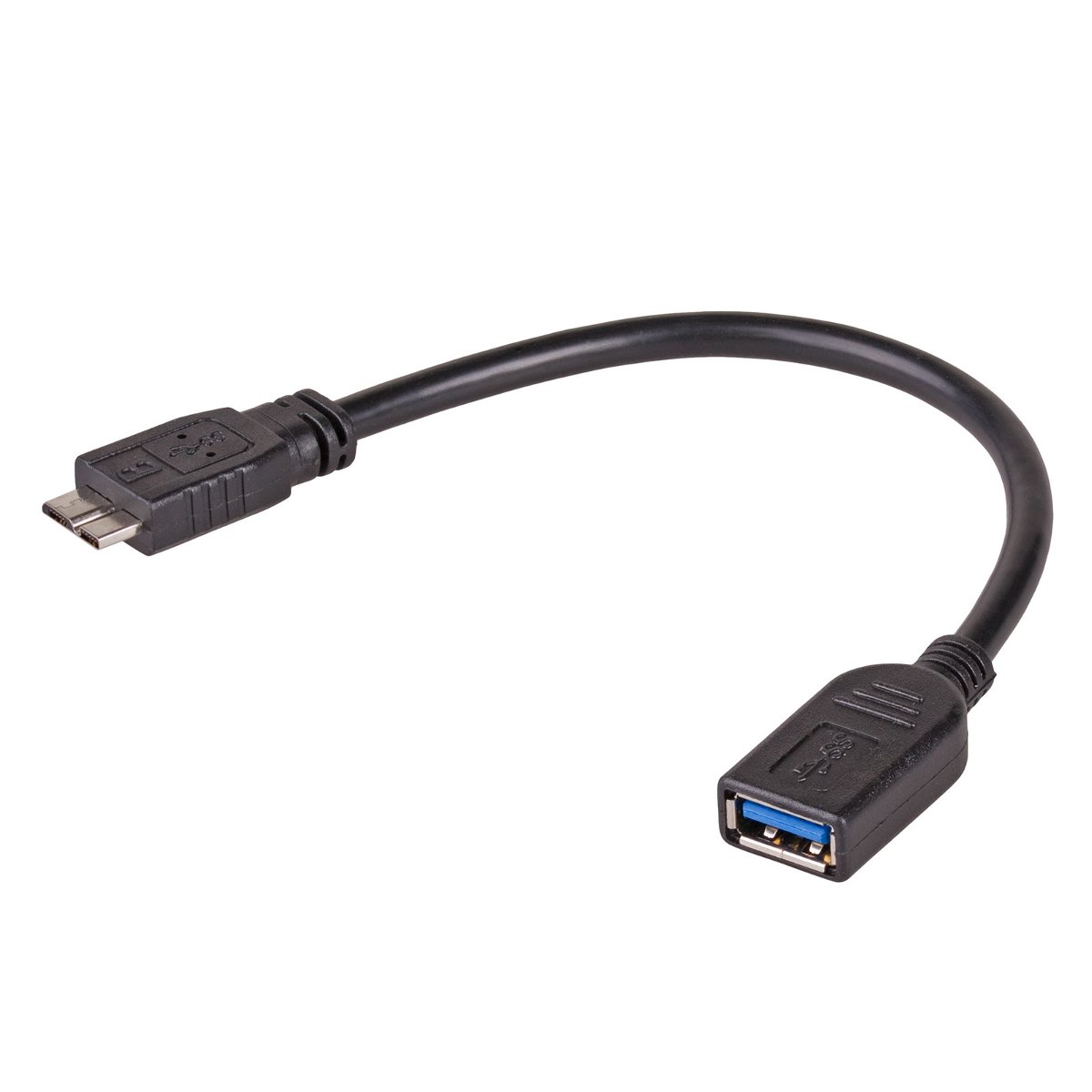 Akyga Kabel USB 3.0 AK-AD-30 USB A(F) - micro USB B(M) 0,15m OTG czarny AK-AD-30