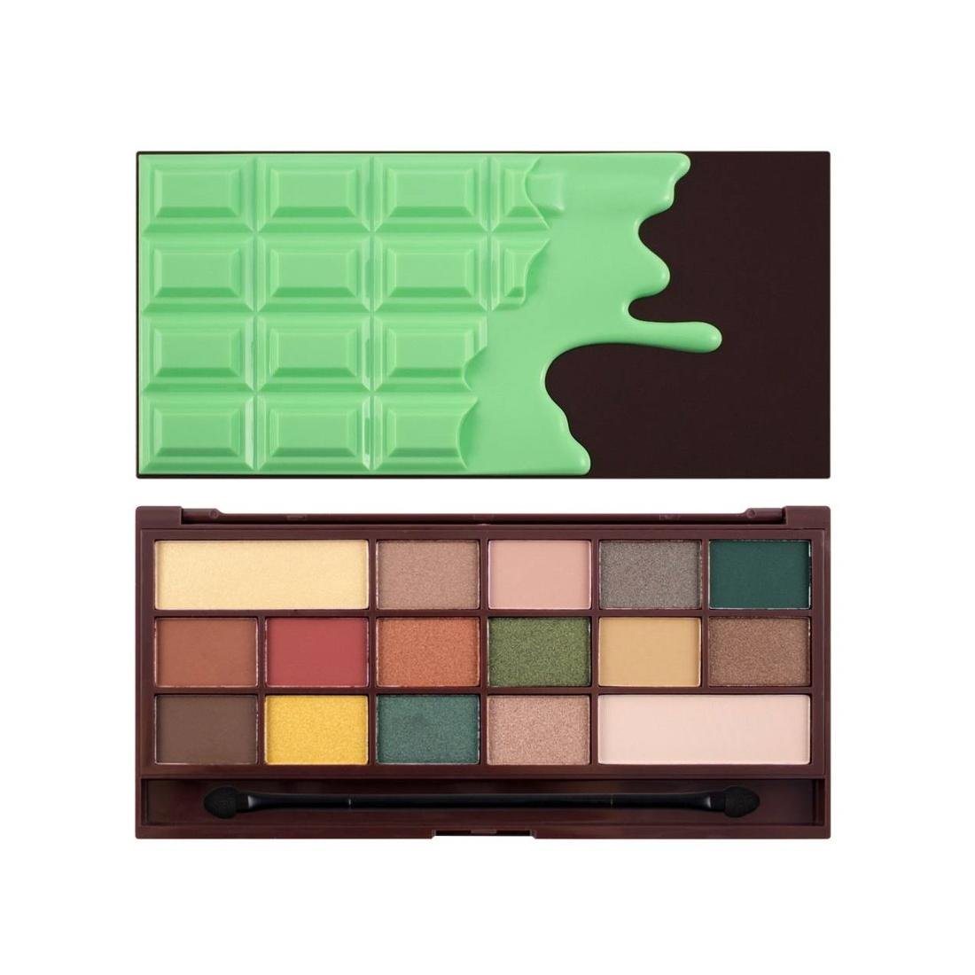 Makeup Revolution cienie do powiek palety i Heart Makeup Mint Chocolate 30045