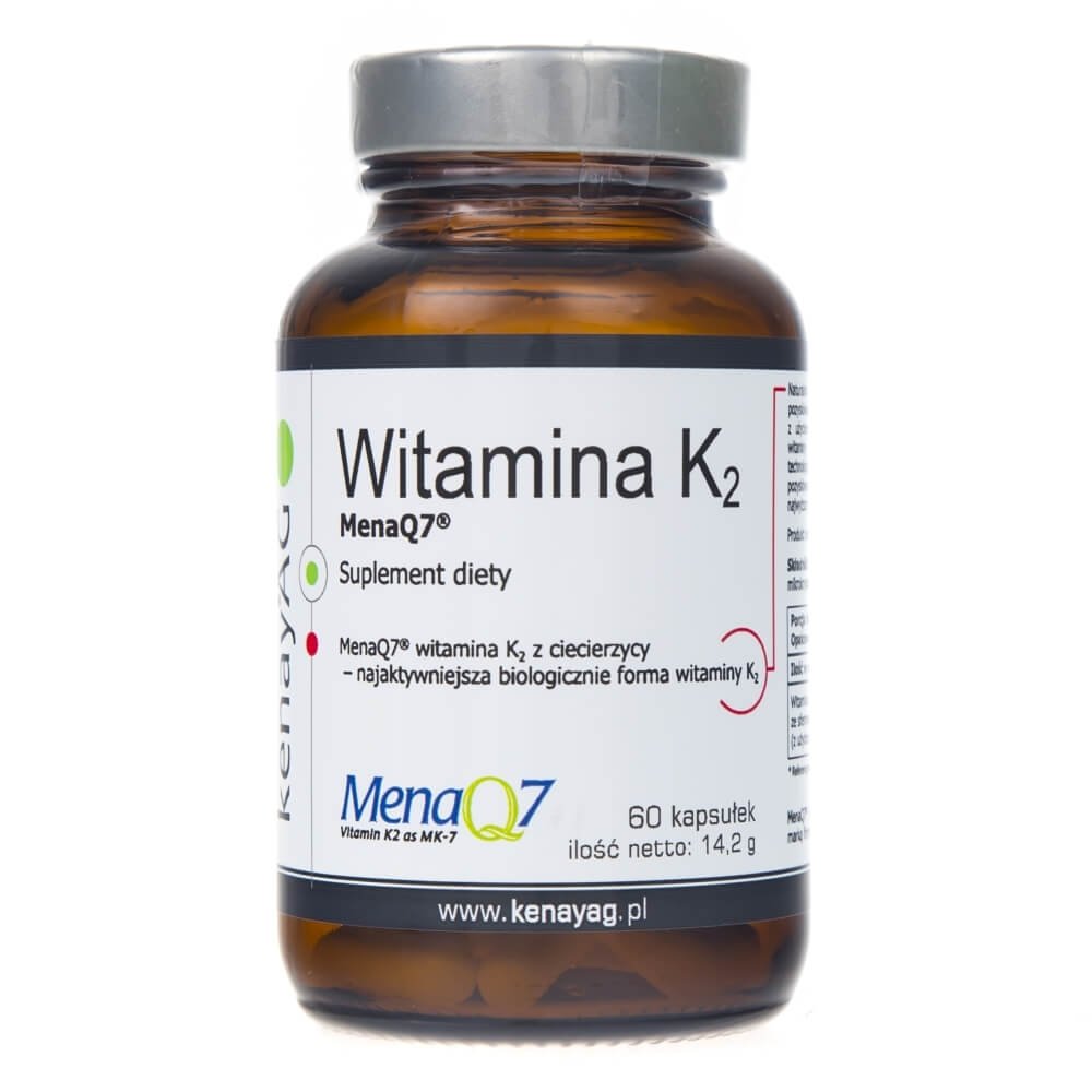 KenayAG Kenay Witamina K2 MK-7 Mena Q7 Natto 100mcg 300kaps - suplement diety Norwegia