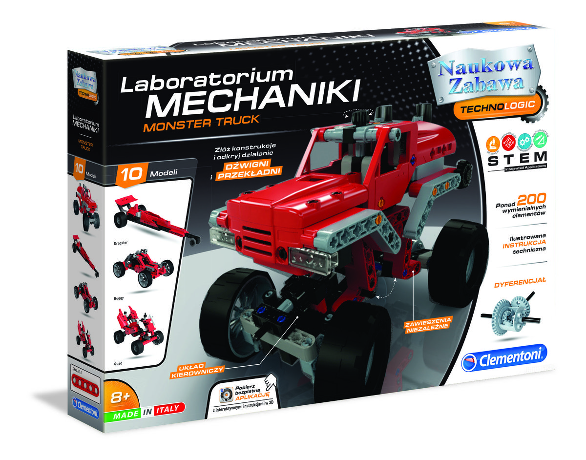 CLEMENTONI Laboratorium Mechaniki Monster Truck 50062