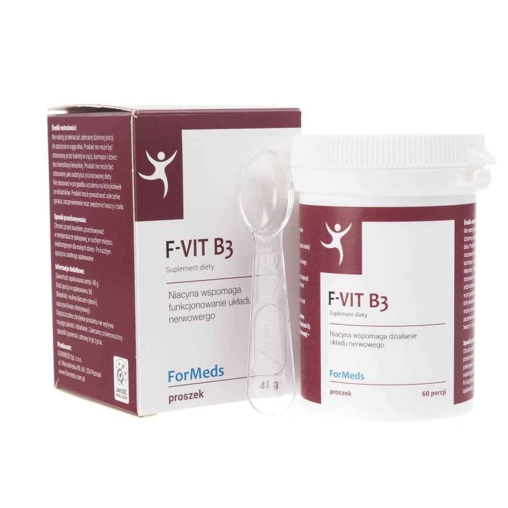 ForMEDS F-VIT B3 niacyna (kwas nikotynowy) 60 porcji 292