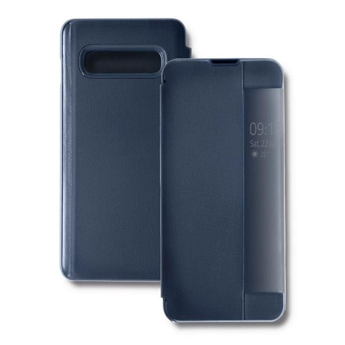 Qoltec Etui do Samsung S10+ Smart Flip Cover granatowe AOQOLTF00051694