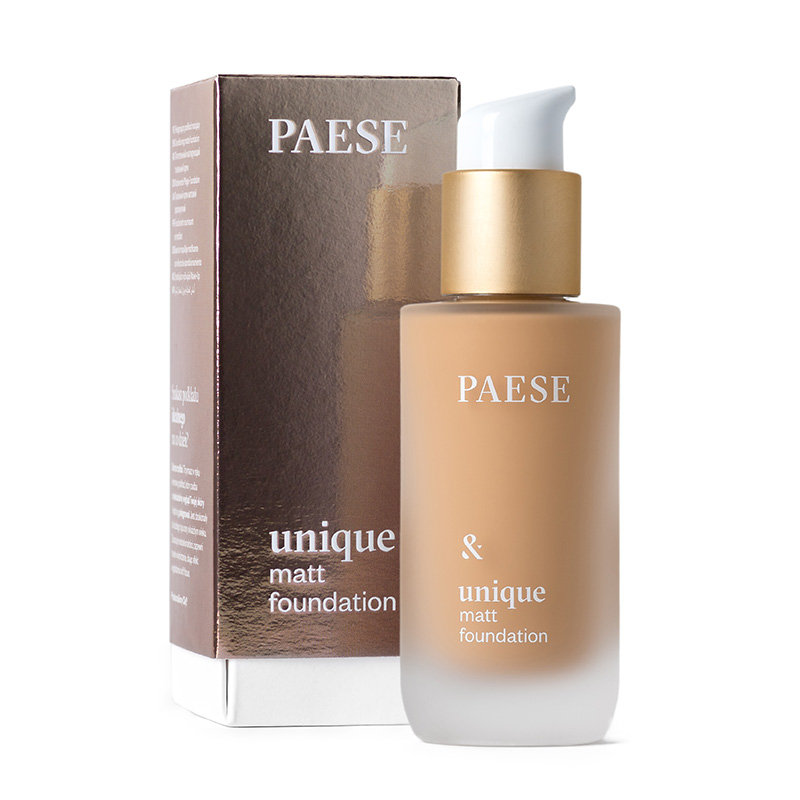 PAESE Unique Matt Pielęgnujący podkład matujący 606W Warm beige 30ml 46074-uniw