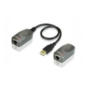 Aten Adapter USB przedłużacz do 60m na kablu RJ45 - UCE260