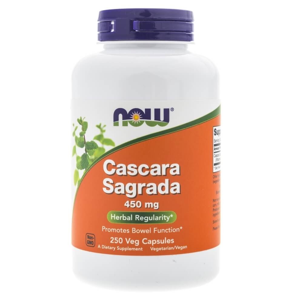 Now Foods Cascara Sagrada 450 mg - 250 kapsułek