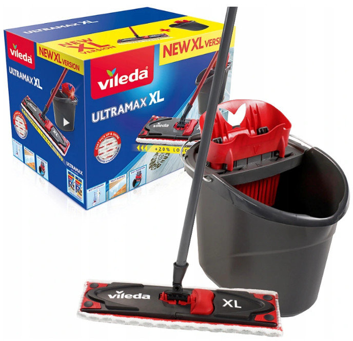 ZESTAW Vileda Ultramax Box XL Mop + Wiadro + Wycis