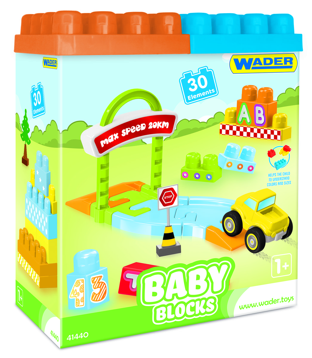 Wader Baby Blocks - 30 sztuk