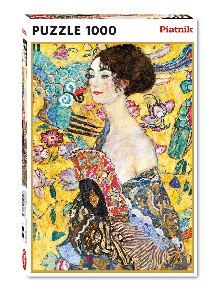 Piatnik Puzzle 1000 Klimt Dama z Wachlarzem