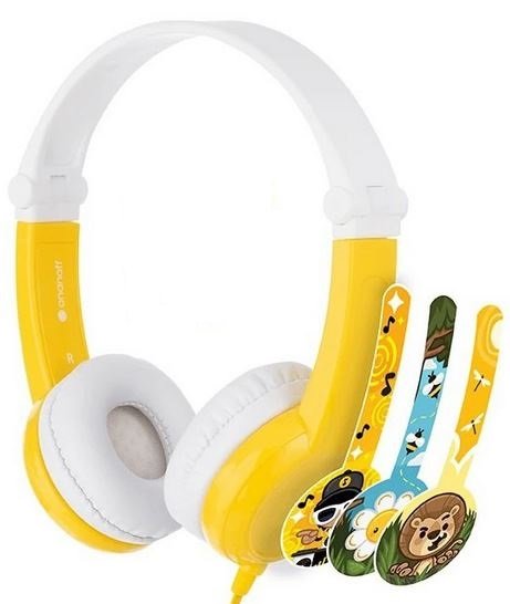 BuddyPhones Słuchawki dla Dzieci 3+ Connect Żółty (BP-CO-YELLOW-01-K)