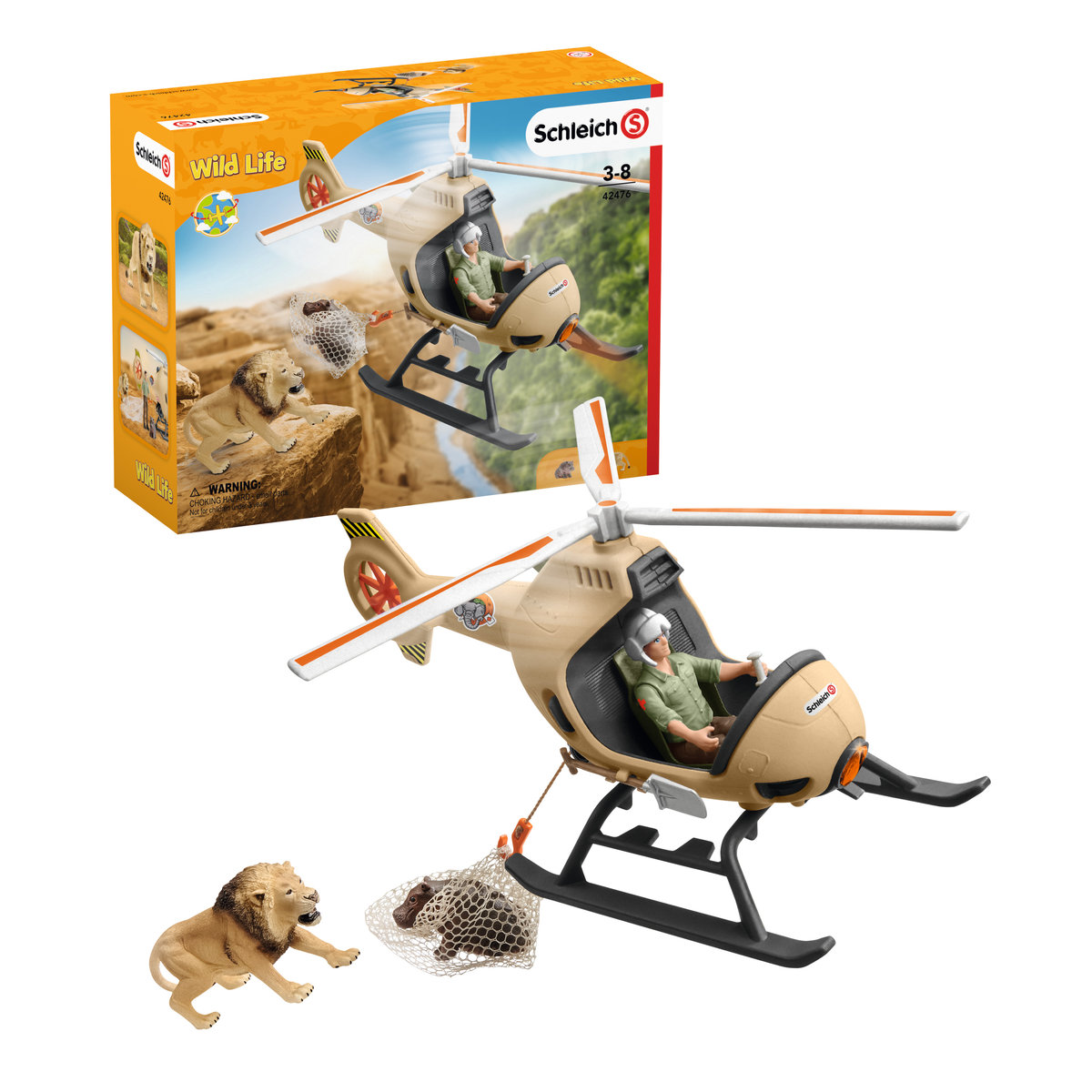 Schleich, figurka, Helikopter Ratunkowy Dla Zwierząt 20', 42476