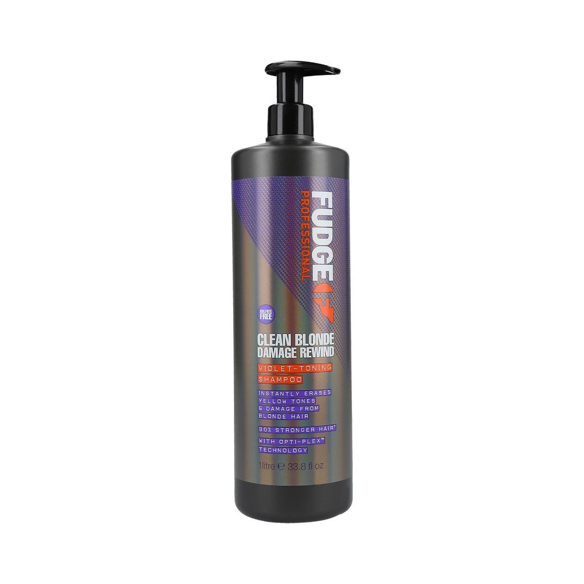 Fudge PROFESSIONAL CLEAN BLONDE Damage Rewind Szampon do włosów blond 1000ml 0000065300