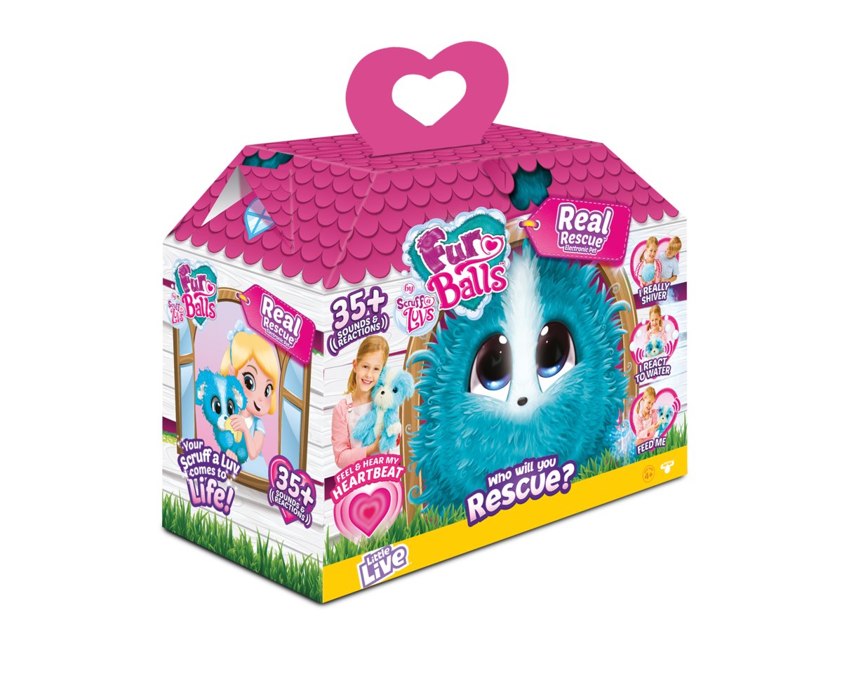 Tm Toys Fur Balls My Real Rescue niebieski