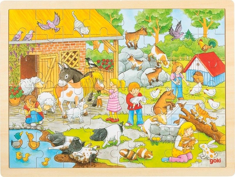 Goki Puzzle duże na farmie 57685