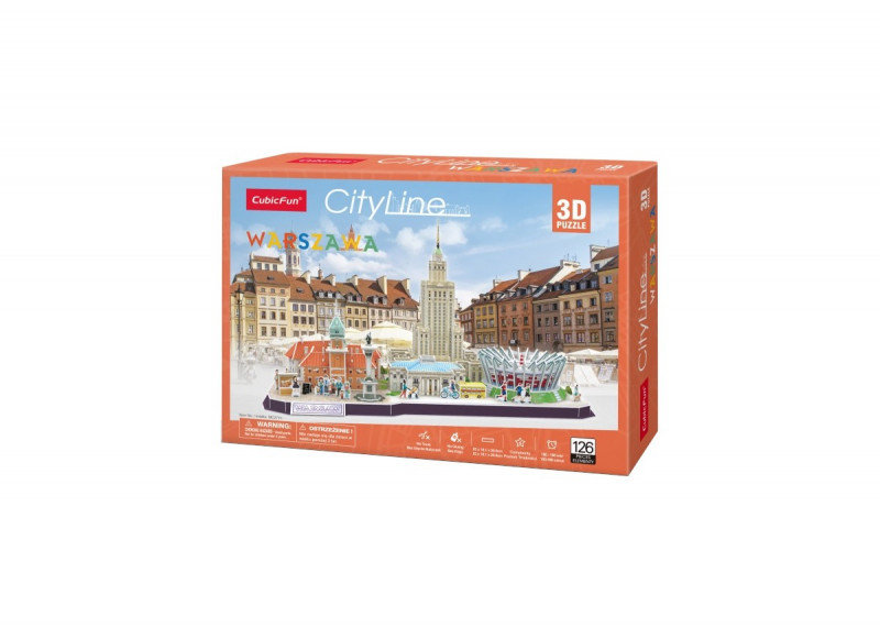 Cubicfun Puzzle 3D Cityline Warszawa