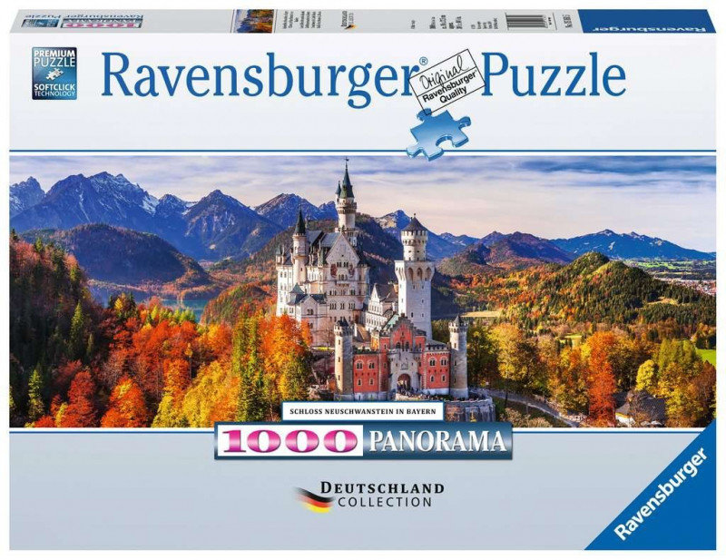 Ravensburger 15161 - Zamek Nowa świnia w Bawarii (panorama) - 1000 części...