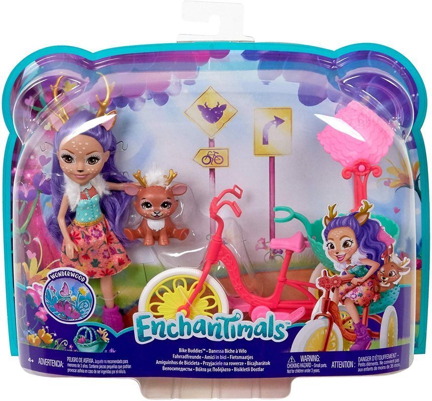 Enchantimals lalka Jelonek z wózkiem
