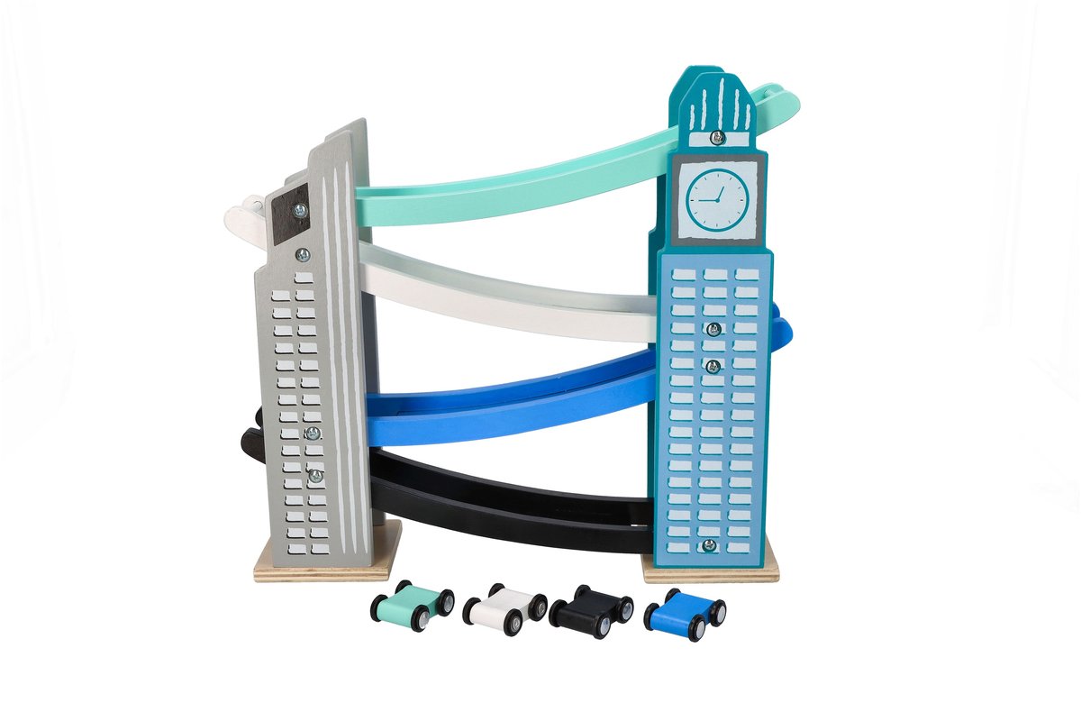 AdamToys Zjeżdżalnia dla samochodów drapacz chmur N4033