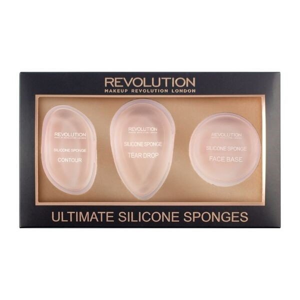 Makeup Revolution Ultimate Silicone Sponge Set Gąbki do makijażu Makeup Revolution DARMOWA DOSTAWA DO KIOSKU RUCHU OD 24,99ZŁ