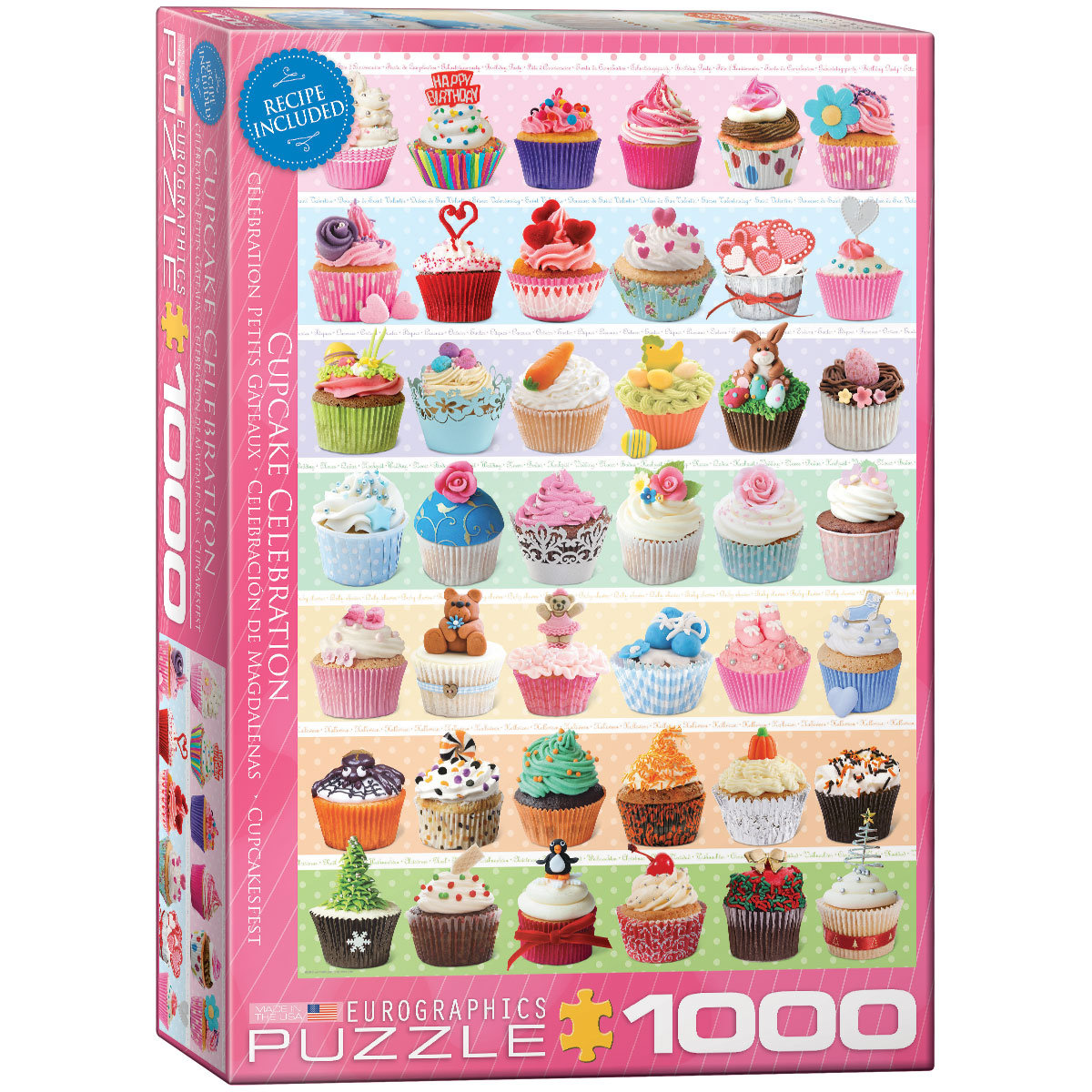 Eurographics Puzzle 1000 Cupcake Celebration 6000-0586 -