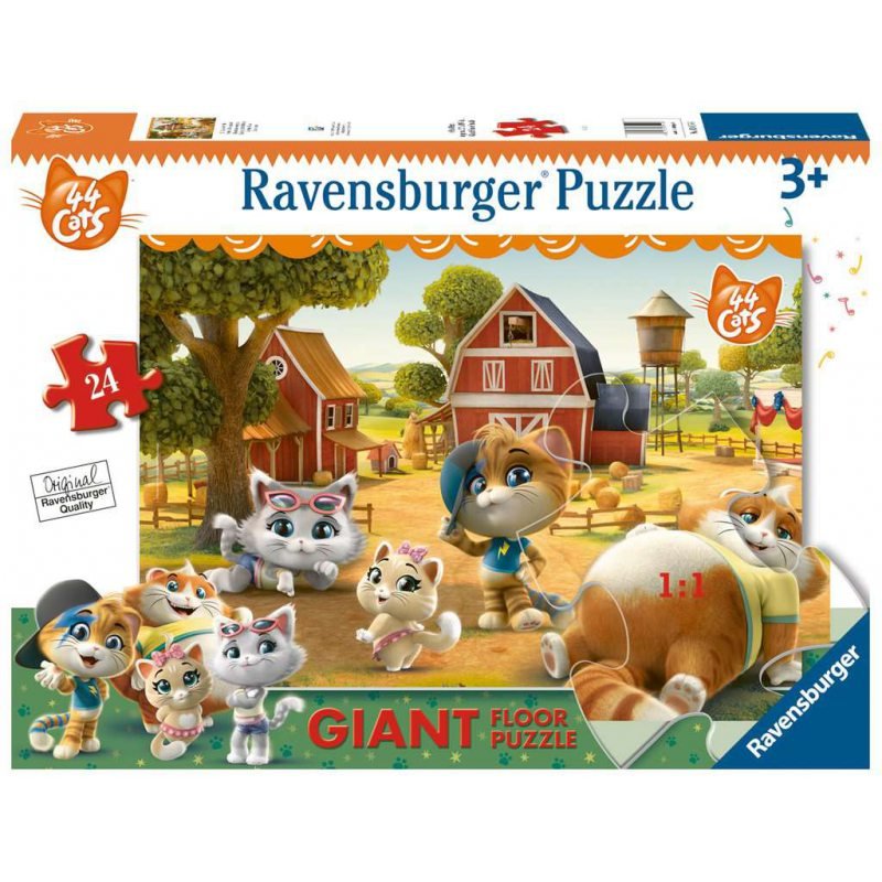 Ravensburger Puzzle 24 Bajka 44 koty na farmie gigant