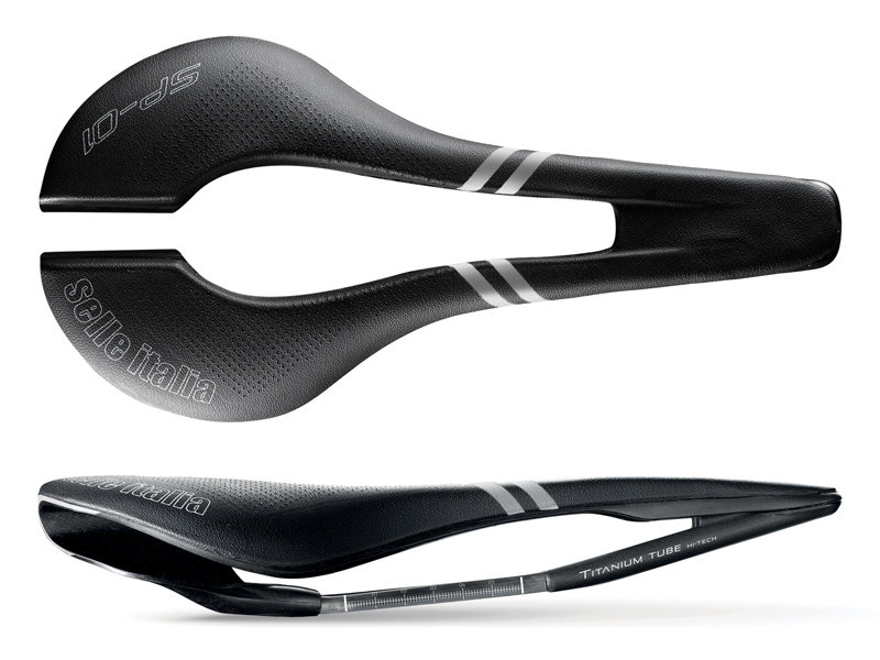 Selle Italia, Siodło rowerowe, SP-01 TITANIUM Super Flow L3, ti 316 tube 7, czarny