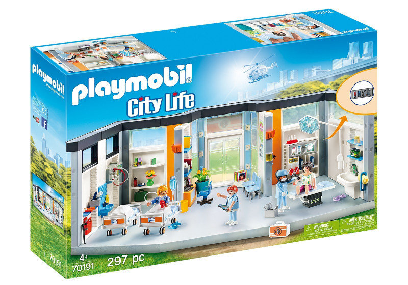 Playmobil CITY LIFE SZPITAL Z WYPOSAŻENIEM 70191