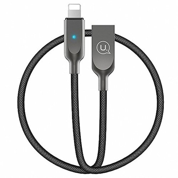 USAMS Kabel power-off U-Sun IPYSUSB201 Lightning 1,9m czarny