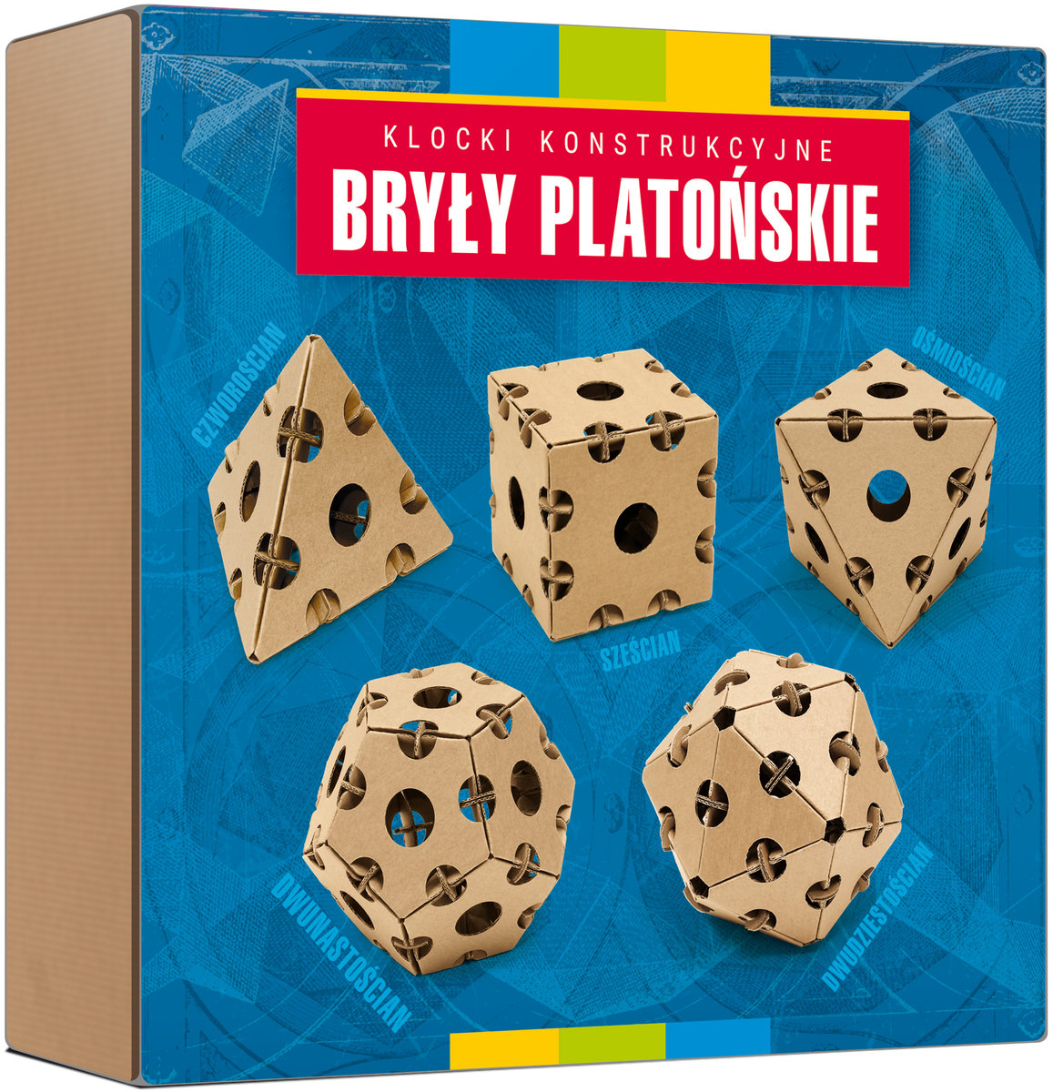 Egmont - gry Cardblocks Kartonowe klocki konstrukcyjne Bryły platońskie
