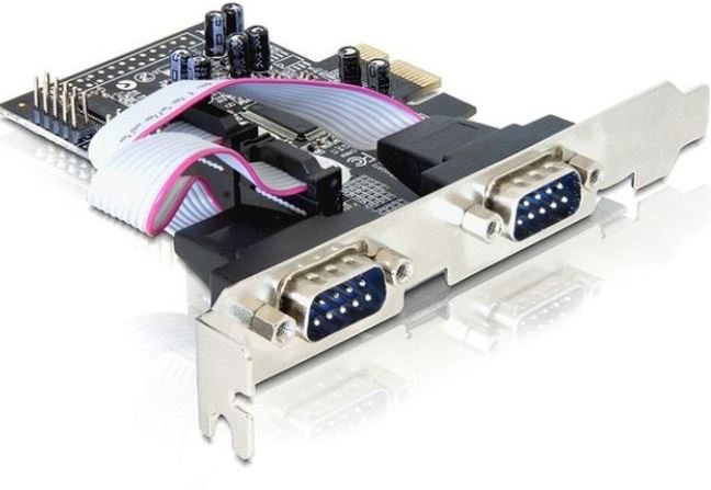 Kontroler Com Delock PCIe 4x RS-232/COM 9-pin