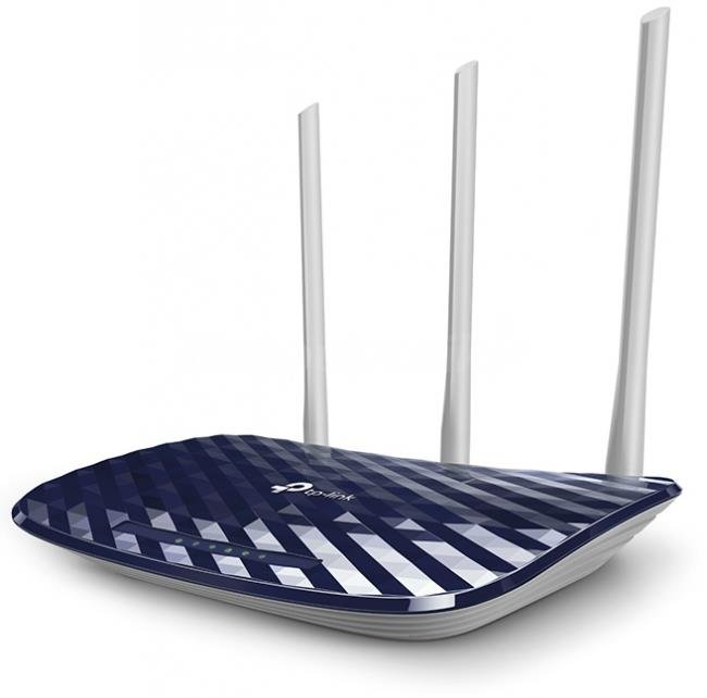 TP-Link Archer C20 AC750 V4.0 router bezprzewodowy Dual-band (2.4 GHz/5 GHz) Fast Ethernet Granatowy (marynarski)