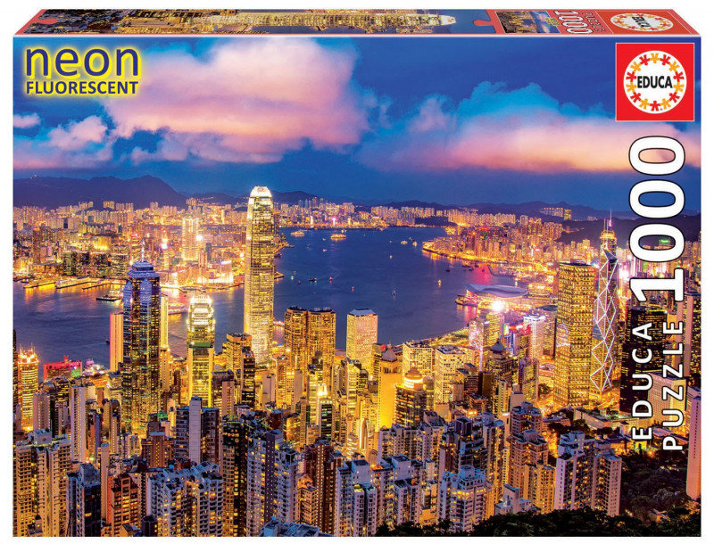 Educa Puzzle 1000 Elementów Hong Kong Skyline