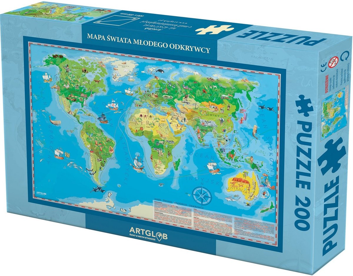 Artglob Puzzle 200 - Świat Młodego Odkrywcy