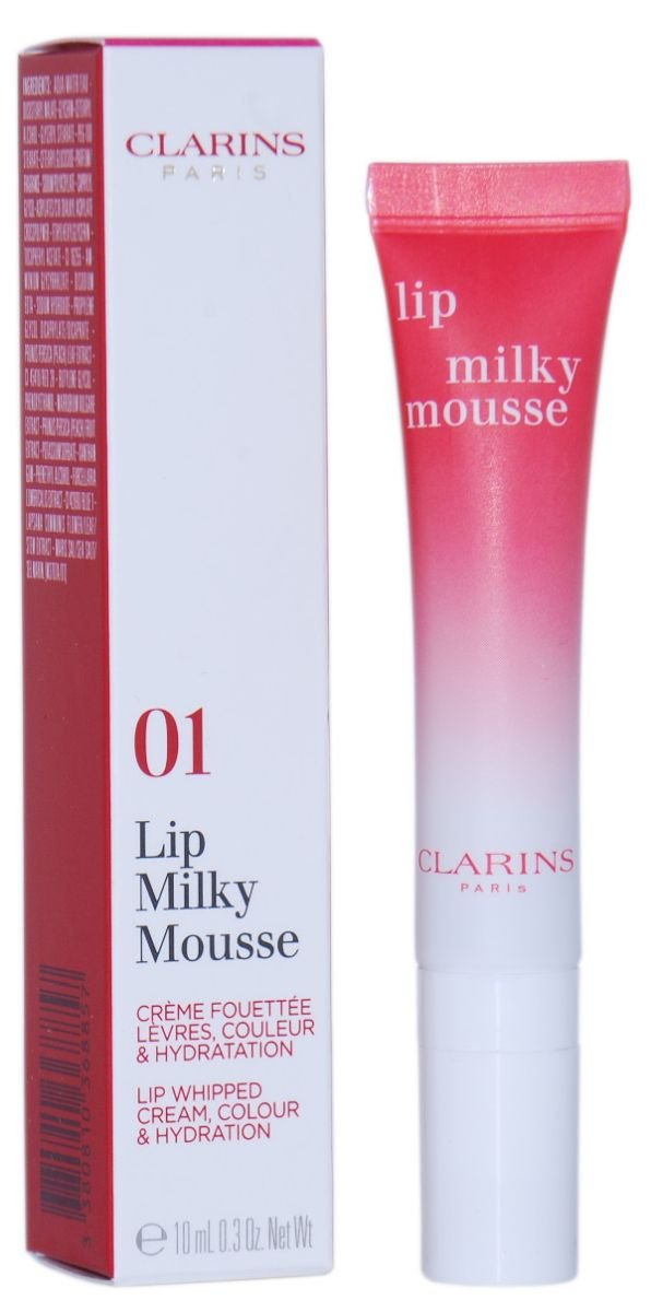 Clarins Lip Milky Mousse 01 Milky Strawberry 10ml 3380810368857