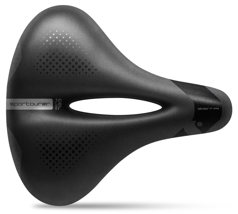 Sportourer Siodełko Zeta Comfort Gel Flow Perfect Visability czarny