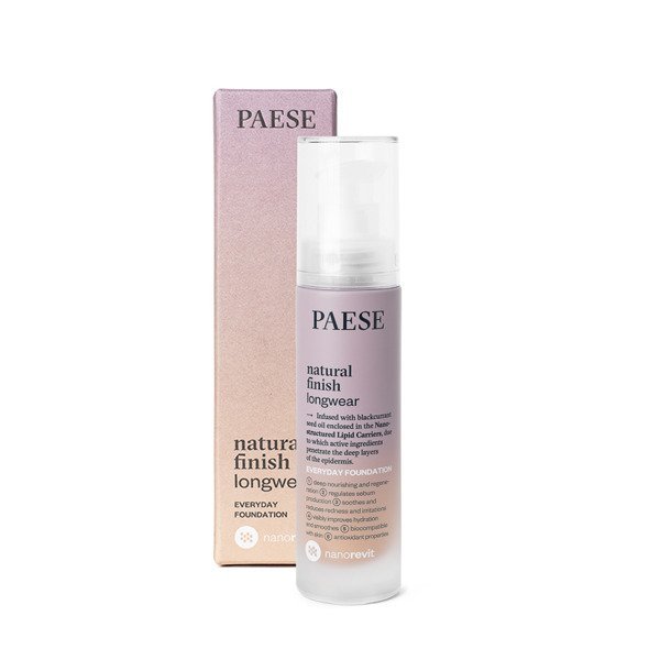 PAESE Nanorevit Natural Finish Longwear Everyday Foundation nr 2,5 SAND BEIGE 35ml