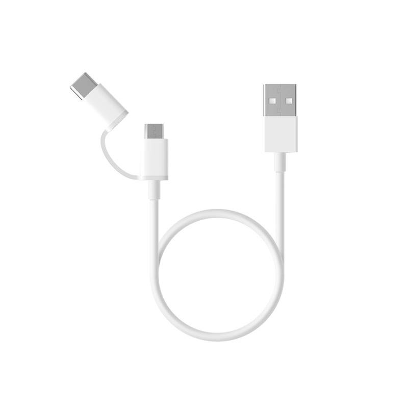 Фото - Кабель Xiaomi Mi 2-in-1 USB Cable 30 cm - Oficjalny Sklep , Polska Dystrybucja, Da 