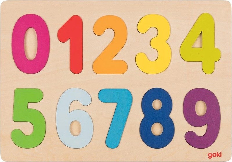 Goki, układanka dla dzieci Numery i kolory