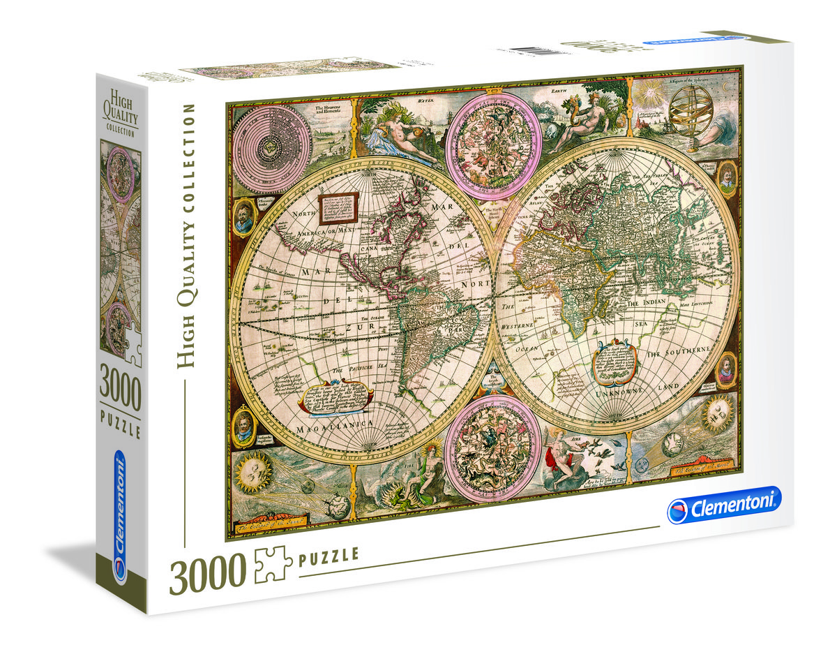 Clementoni Puzzle Old Map 3000