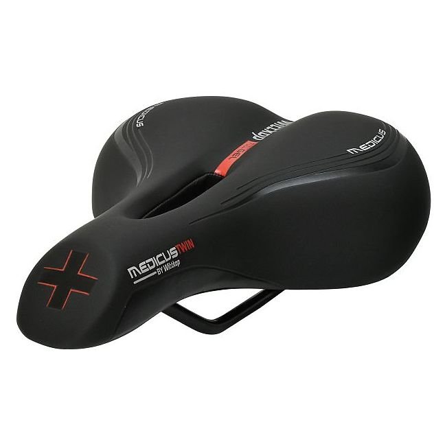 Selle Royal Siodełko Rowerowe Siodełko Büchel Damski Wittkop Twin Medikus 2.0 (Trekking) 51202, Czarna, One Size